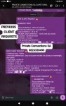 Private Connections SA request example Private Connections SA request example